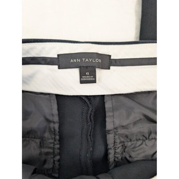 Ann Taylor women's size 6 black pants 25" inseam 32" waist dress pants L4 - Picture 5 of 9
